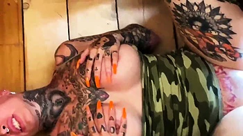 Busty amateur glory hole babe gagging