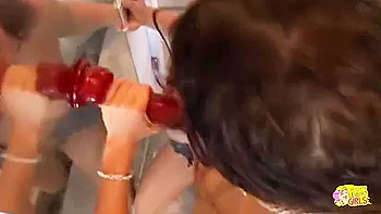 These Two Lesbian Bitches Are Using The Toilet Improperly By Fisting And Fingering Into Butthole