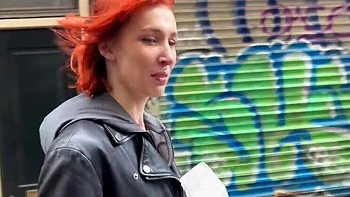 Sex Shop Adventure with Tall Skinny Redhead MILF - Rough Anal & Ass to Mouth with Big White Cock