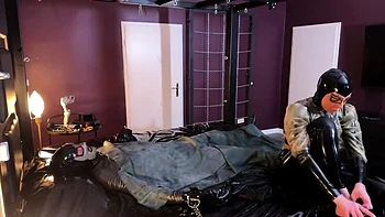 German MILF Ava in Latex Mask BDSM Fetish - Part 1 HD