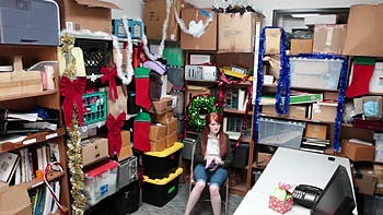 Redhead beauty Krystal Orchid gets banged hard by her partner Marcus London in the office.