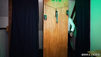 Good and hard sex in the cowgirl pose with a busty Alessandra Jane