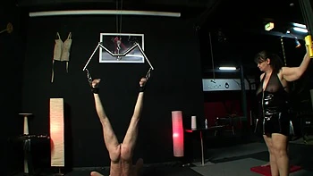 Dominating bisexual blowjob