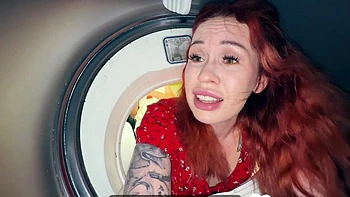 Horny Babe T in Washer Takes My Thick Cock Deep