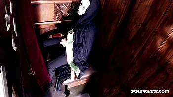 Blonde Nympho Satine Spark Fucked by Priest’s Big Cock