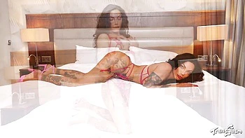 Janny's Huge Tits Solo Masturbation