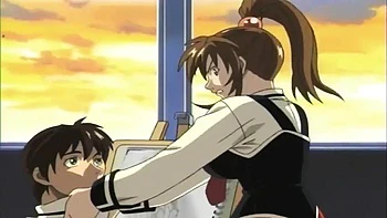 Милфа-хентай с жёстким трахом и кончей внутрь