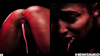 Caçadora alienígena Talia Mint creampie anal solo perfeito