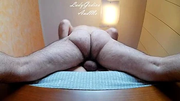 Lady Godiva gets her hairy pussy and big ass pounded doggy style - rough anal creampie with loud moaning