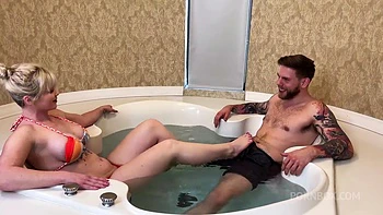 Blonde Pawg Gets Fucked Hard in Hot Tub by Steve Rickz