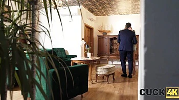 Hot Wife Arina Fucked While Cuckold Watches