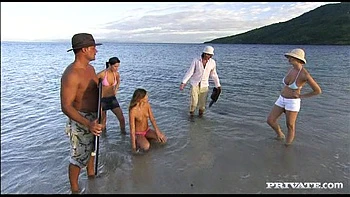 Angelina & Renata Fuck Shipmates at Sea