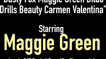 Watch flattering Maggie Green and Carmen Valentina's sex