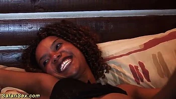 Chocolate African Babe Gets Hard Fucked with BJ & Facial