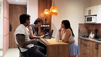 Busty Colombian Teen Cheats Rough Doggy & Cowgirl