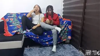 Sleepover with stepsister gets out of control, I cum on her pussy and put my cock in her big fluffy ass she makes me a big blowjob Hardcore Sex with my Stepsister Xvideos Big Ass