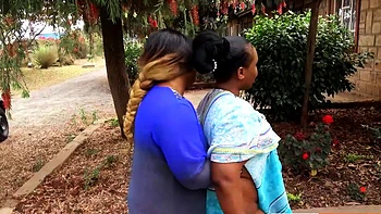 Huge Natural Tits BBW Black Lesbians Fucked With Double Dildo