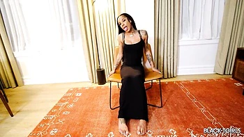 Cute Transgirl Masturbates in Lingerie