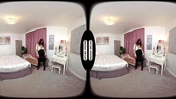 Фрея Х секретарша в латексе и чулках с апскирт