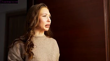 Caught Cheating: Hot Brunette Teen Sucks Secret Cock