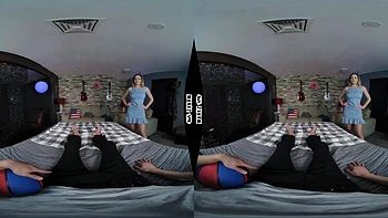 Milf rubia pornstar follada en VR