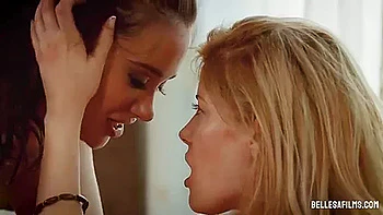 Charlotte Stokely and Gia Paige Lesbian Lingerie Seduction