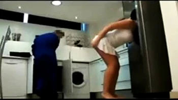 Handy Man Fucks Latina with Big Tits Doggy