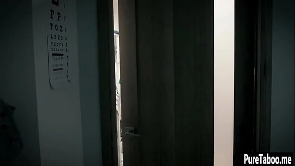 Helpless blonde used by a dirty doctor with huge thing