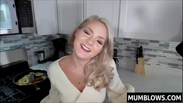 Stepson grabs Stepmoms ass while shes cooking