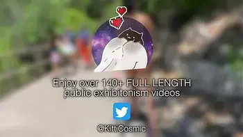 Girl strips down completely naked flashing everyone on the trail