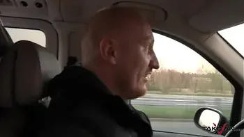 Two dark haired hottie picking up dude on the streets to fuck with