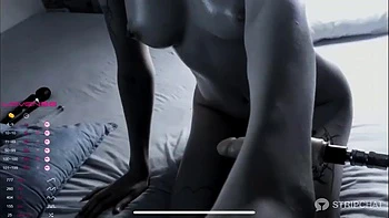 Masturbación con tetas grandes: perrito y misionero