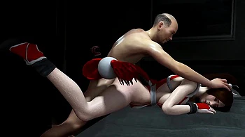 Cuñada asiática 3D en cosplay sexy follada con gran polla