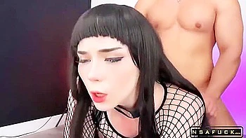 Застенчивая Хината с глубоким горлом, анальным трахом и лицевым кончанием