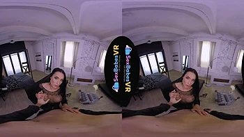 Rose Sucks and Rides Cock in Brunette VR