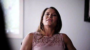 Big-boobs lesbian fucks blonde GF with strap-on