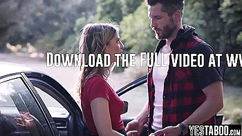 Kristen Scott, rubia madura, folla a desconocido con gran polla al aire libre