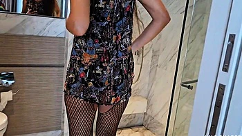 Naughty Brunette Maid Gets Fucked by Room Service