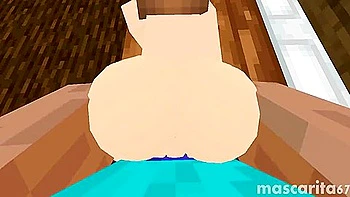 Jenny Addiction folla a cuatro patas en animación 3D POV