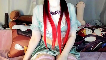 Cam amadora close-up fodendo a buceta