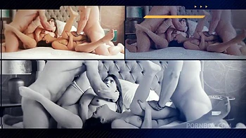 Freche Party: Große Ärsche, Brünette und lesbischer Gruppensex