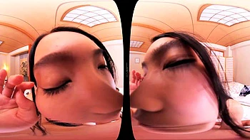 Bunda grande asiática fodida em POV VR