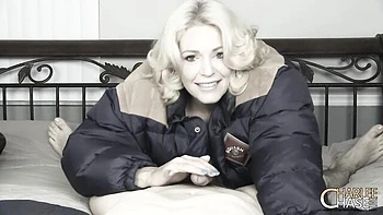 Milf Charlee sucks cock and takes big cumshot