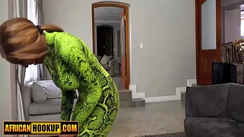 Huge Natural Tits Black Dance Teacher Strips To Please Horny 18+ With Steven Hard And White Student