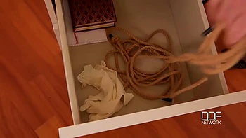 Domina Pisses on Sub Guy in Latex & Heels