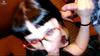 Amateur Blowjob with Facial Cumshot