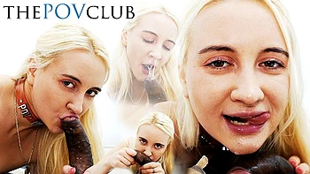 Daruma Rai Sloppy BBC Blowjob POV with Russian Teen