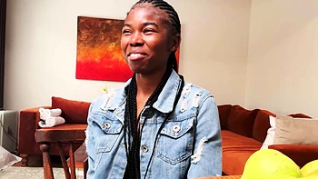 African teen nails huge black cock on casting