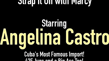 Busty Angelina Castro and chubby Marcy Diamond fuck