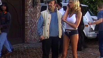 Vintage blonde with big tits takes anal